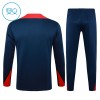 Barcelona Training Sweatshirts Quarter-zip 2024-25 Marine Für Kinder